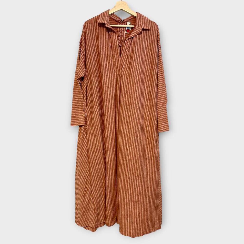 Free People Beach Oversized Knit Kaftan Stripe Coverup Dress Large